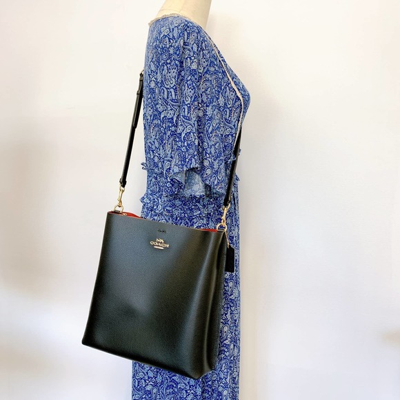 Coach CA214 Mollie Bucket Bag IN Black - Picture 8 of 8